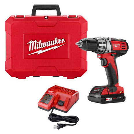 Milwaukee M18 18V Cordless 1/2 In Compact Drill Driver Kit